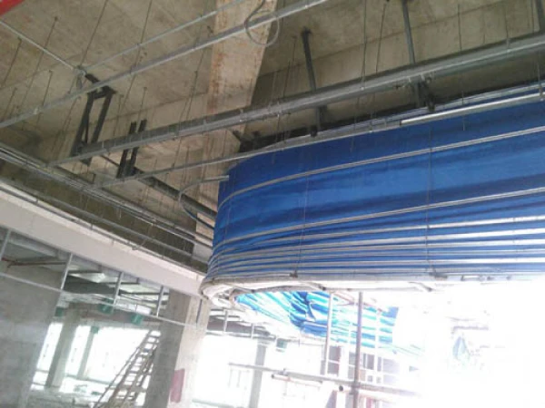 无机布折叠提升式防火卷帘门